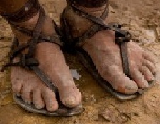 Jesus feet sandals