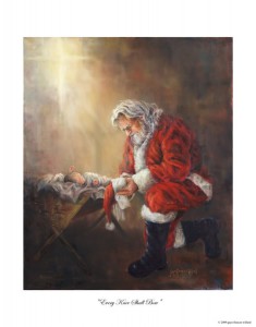 Kneeling Santa