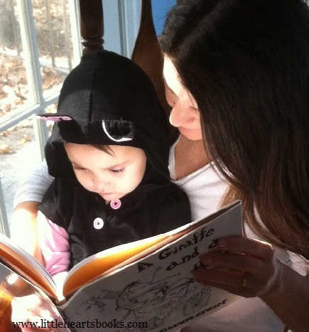 toddler and mommy reading